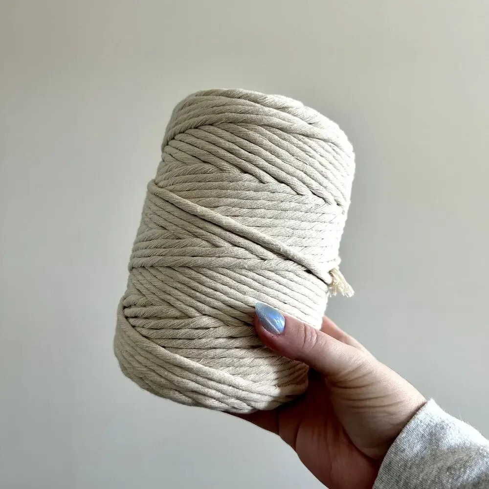 One Roll of 5mm Single Strand Macrame Cord